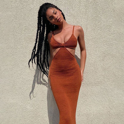 Robe maxi à découpe pour femmes Chic und Stil 1751516020