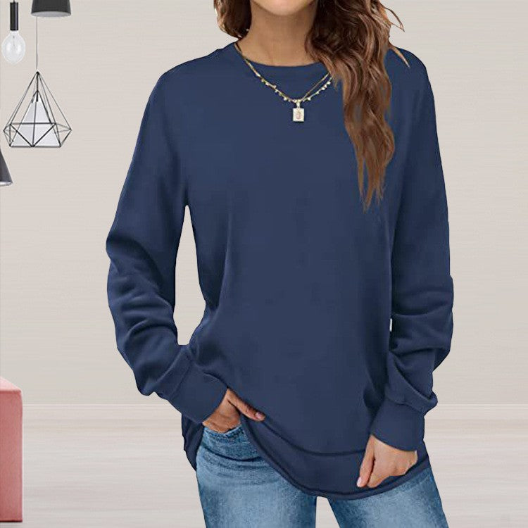 Casual long sleeve fitted women's pullover Chic und Stil