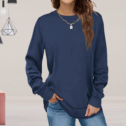 Casual long sleeve fitted women's pullover Chic und Stil