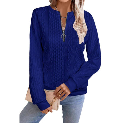 Pull en tricot à fermeture éclair pour femmes Chic und Stil
