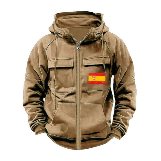 Functional jacket for men with multiple pockets Chic und Stil