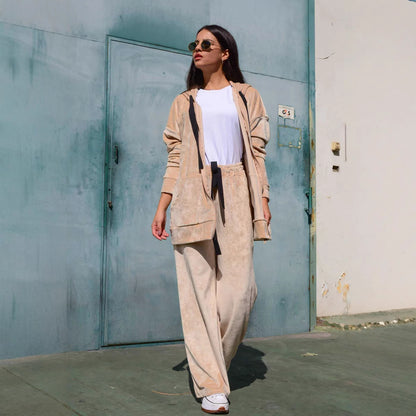 Dames confortable et élégante veste à capuche Chic und Stil