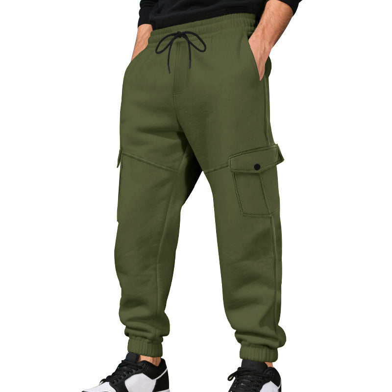 Men's cargo pants with elastic waistband and multiple pockets Chic and style