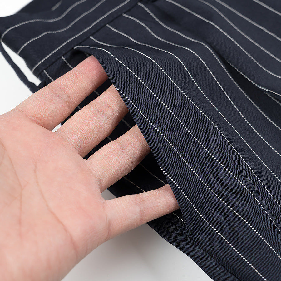 High-waisted fabric pants for women with an elegant striped pattern Chic and Style