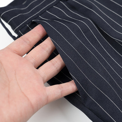 High-waisted fabric pants for women with an elegant striped pattern Chic and Style