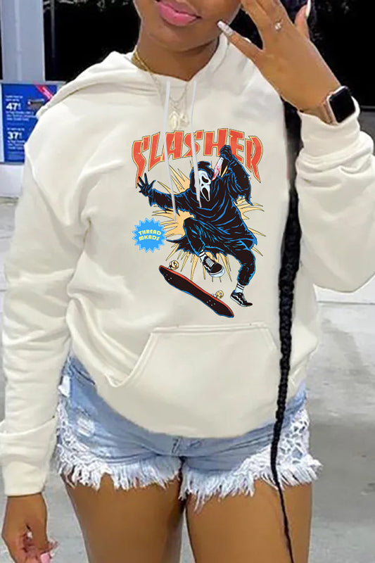 Pull à capuche femme avec design d'impression unique Chic und Stil