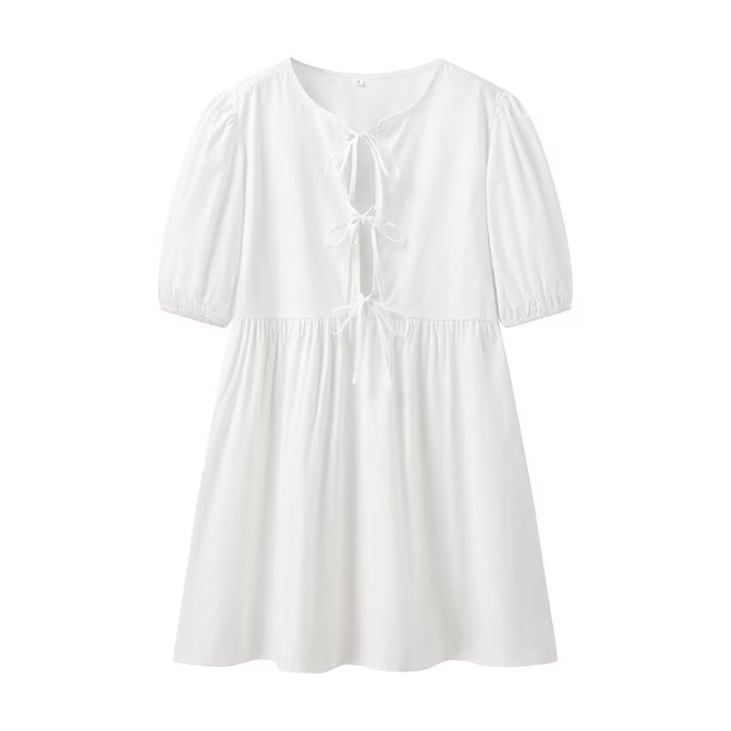 Robe d'été pour femmes avec motif léopard décontracté et manches volumineuses Chic und Stil