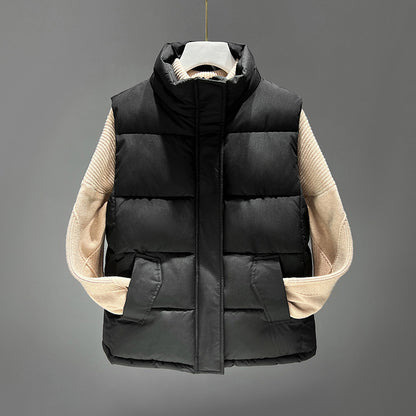 Dames gilet matelassé rembourré avec poches latérales hautes et col moderne Chic und Stil