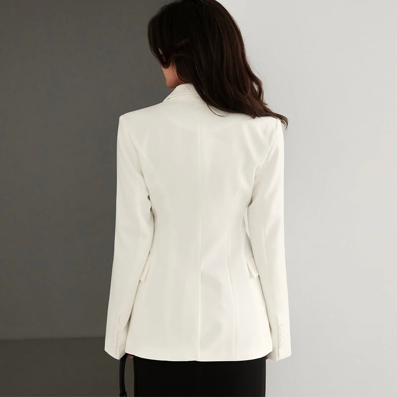 Dames élégante costume d'affaires avec coupe cintrée et manches amples Chic und Stil