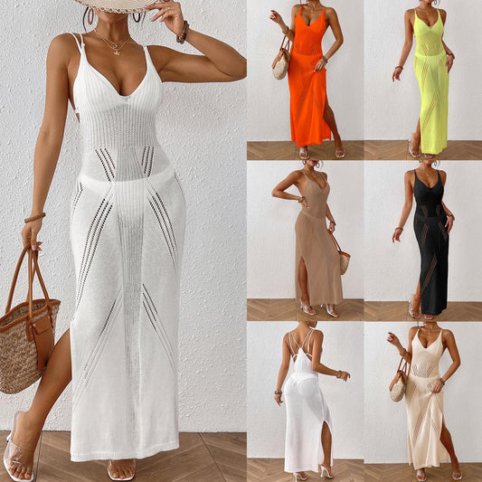 Robe maxi en tricot élégante pour femmes Chic und Stil