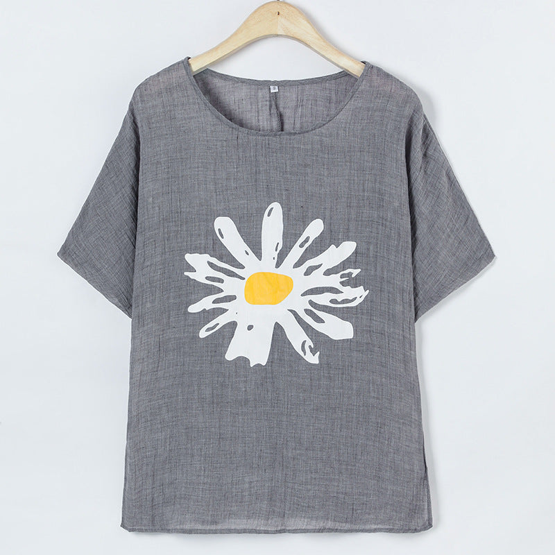 Dames Casual Graphique T-Shirt Chic und Stil