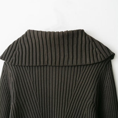 Dames gilet en maille cropped avec un élégant motif en côtes Chic und Stil