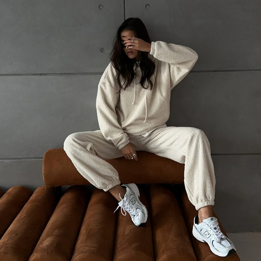 Dames ensemble lounge en polaire doux Chic und Stil