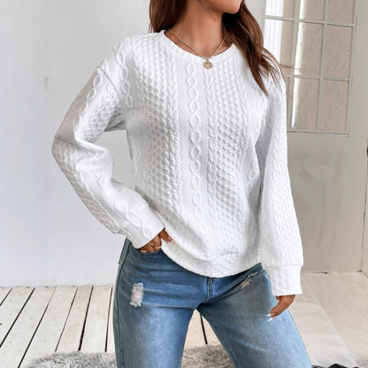 Pull en tricot pour femmes avec une surface texturée et une coupe décontractée Chic und Stil