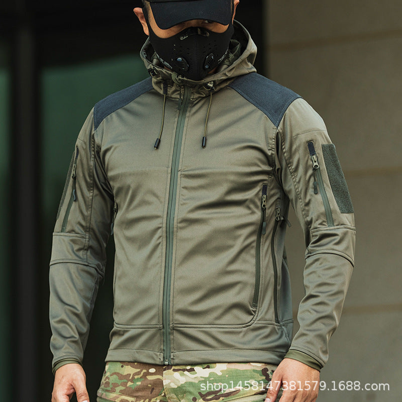 Functional outdoor jacket for men with insulated quilted structure Chic und Stil