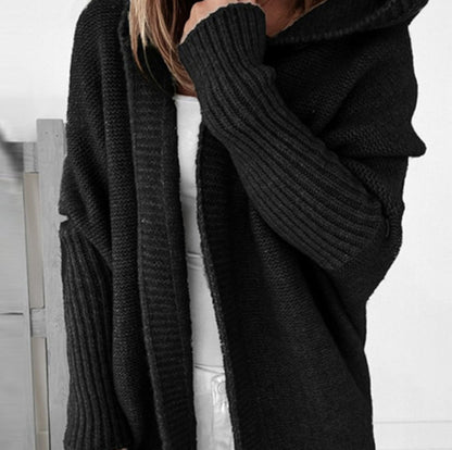 Dames Pull en tricot décontracté avec devant ouvert et fine texture Chic und Stil