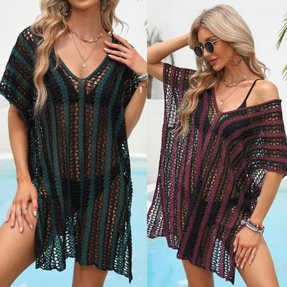 Tunique de plage au crochet pour femmes Chic und Stil