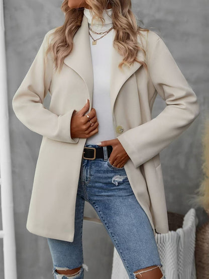 Dames Élégante Veste Oversize avec Coupe Classique et Boutons Modernes Chic und Stil