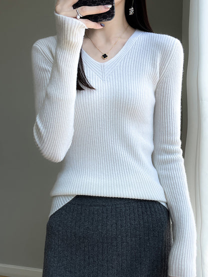 Pull en viscose pour femmes avec une structure en côtes Chic und Stil