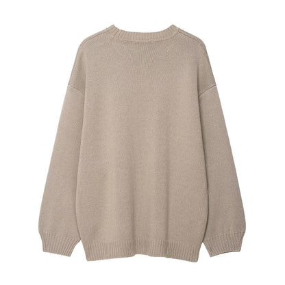 Femmes pull en tricot élégant décontracté avec des manches larges Chic und Stil