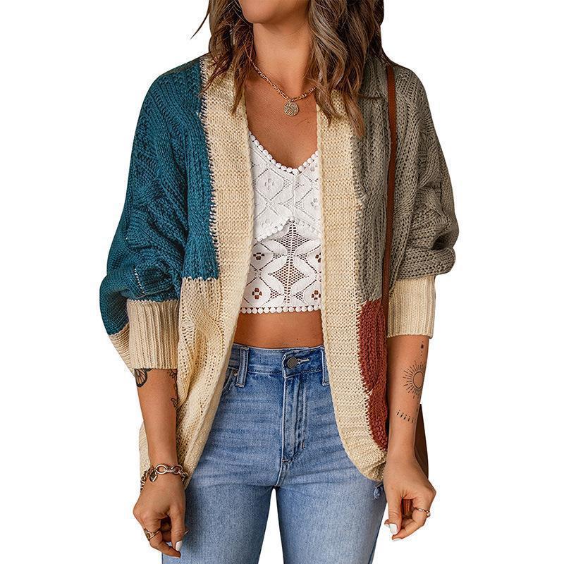 Dames Cardigan en tricot élégant avec coupe décontractée et design color block Chic und Stil