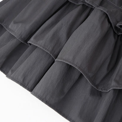 Robe à manches longues pour femmes avec ourlet à volants Chic und Stil