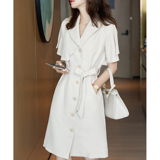 Robe structurée pour femme à boutons Chic und Stil