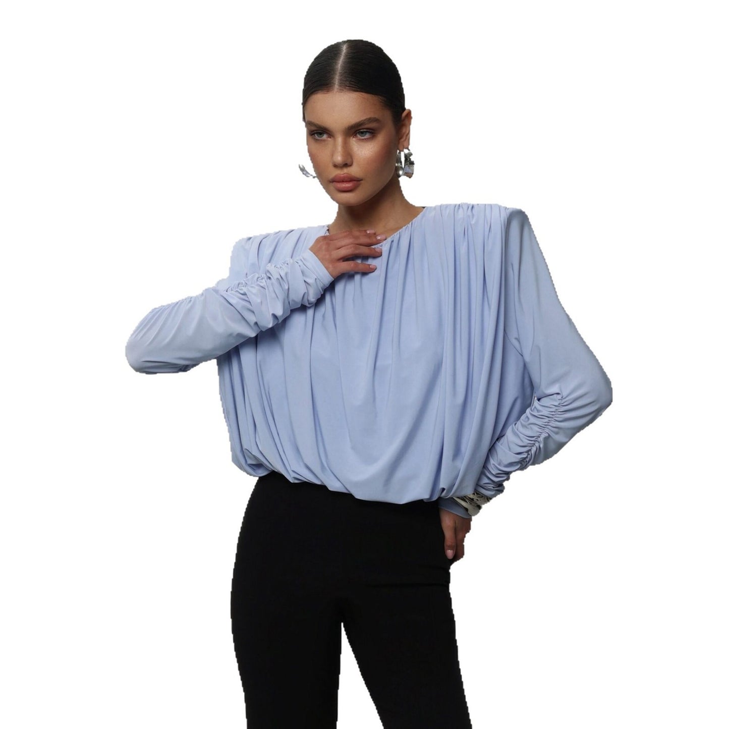 Body pour femmes avec des détails drapés élégants Chic und Stil