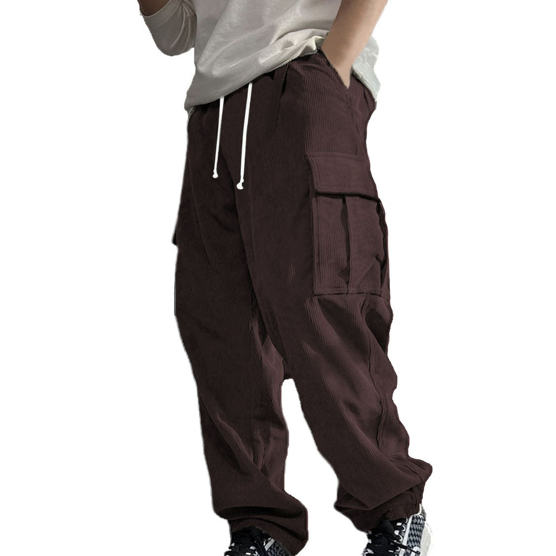 Versatile cargo pants for men with elastic waist and practical pockets Chic and Style