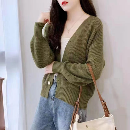 Femmes Pull-over confortable avec des manches larges et un design côtelé discret Chic und Stil
