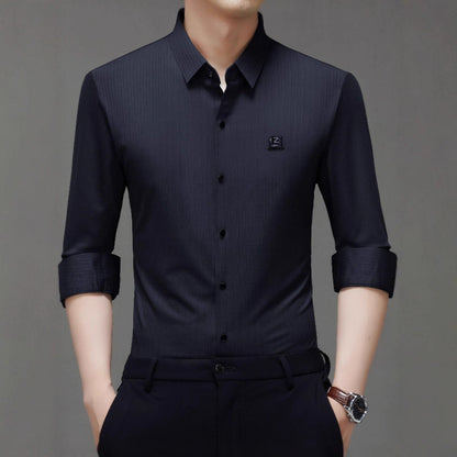 Chemise élégante pour hommes avec un design texturé et des accents modernes Chic und Stil