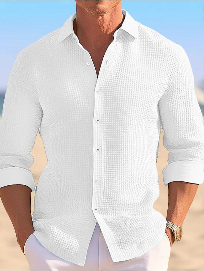 Chemise structurée légère pour hommes avec une coupe moderne Chic und Stil