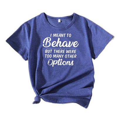 Dames Casual Humor T-Shirt Chic und Stil