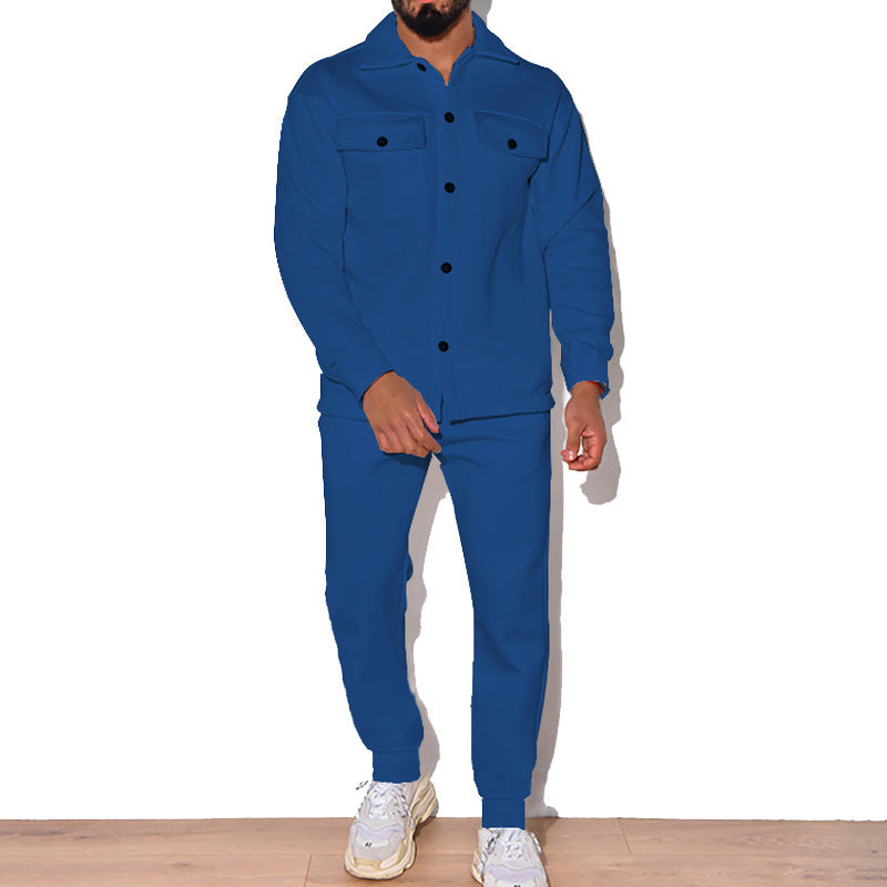 Casual men's set consisting of a shirt and jogger pants Chic und Stil