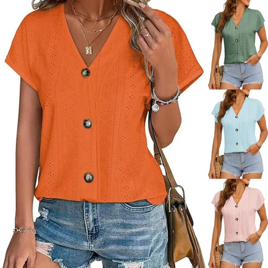 Blouse cousue pour femmes avec patte de boutonnage Chic und Stil