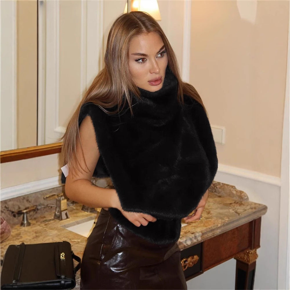 Dames Élégante et douillette Gilet Chic und Stil