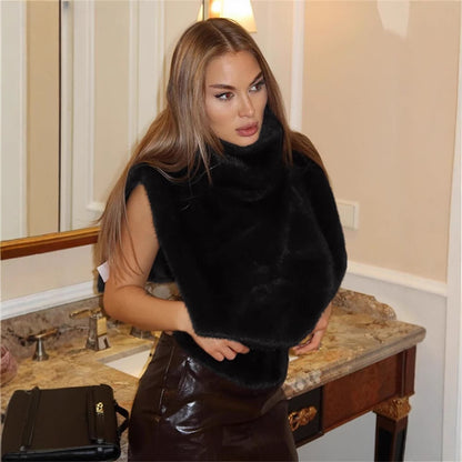 Dames Élégante et douillette Gilet Chic und Stil