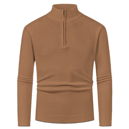 Elegant pullover for men with a turtleneck and full zipper Chic and Style