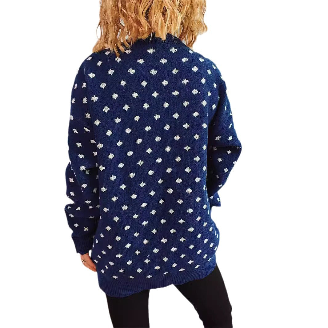 Pull en tricot pour femmes avec un design de Noël festif et une coupe décontractée Chic und Stil