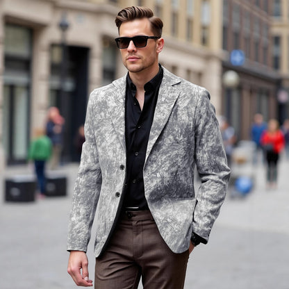 Blazer tendance pour hommes avec un motif moderne Chic und Stil