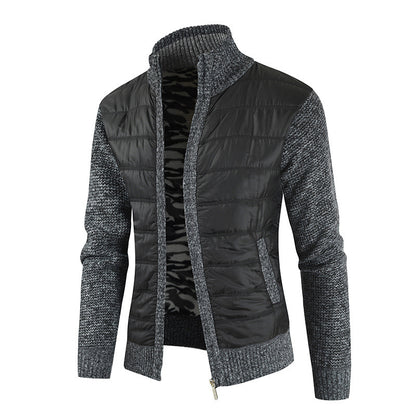 Functional jacket for men with modern high collar and innovative materials Chic and Style