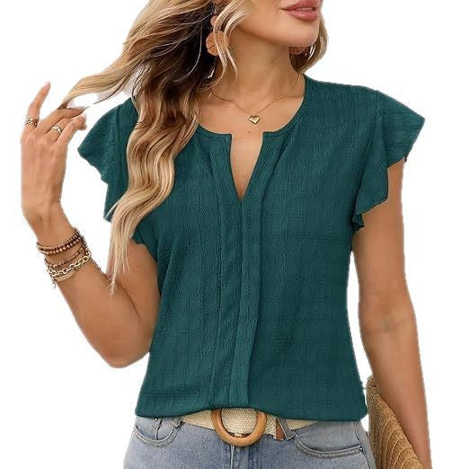 Dames Blouse à Manches Courtes Chic und Stil