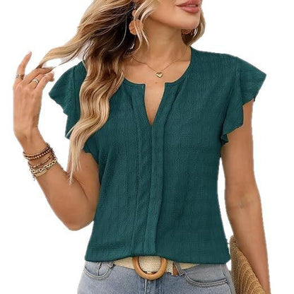 Dames Blouse à Manches Courtes Chic und Stil