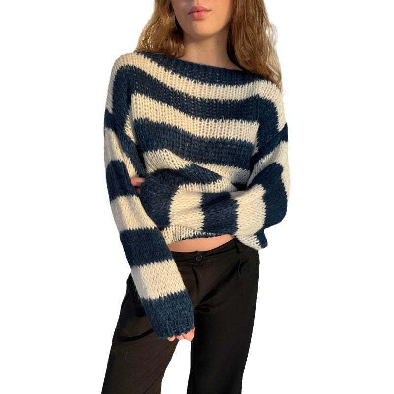 Dames Pull en tricot à la mode avec coupe oversize décontractée Chic und Stil