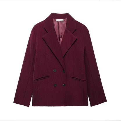 Dames élégant blazer double boutonnage Chic und Stil