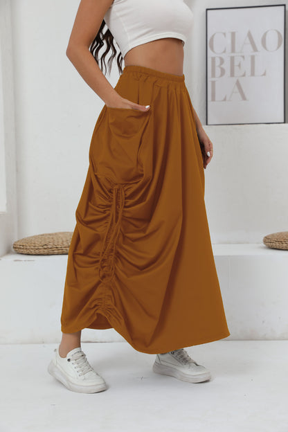 Airy maxi petticoat for women with drawstring and pockets Chic and Style