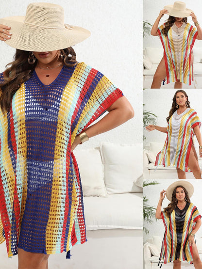 Ladies Lightweight Multicolor Beach Cover Tunic Chic and Style
