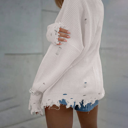 Pull en tricot oversized pour femmes Chic und Stil