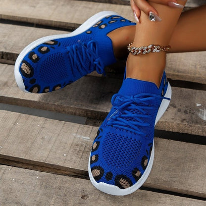 Baskets de sport pour femmes, respirantes et avec un imprimé animal à la mode Chic und Stil