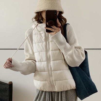 Dames isolerende hybride jas met volumineuze mouwen en capuchon Chic und Stil